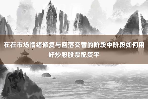 在在市场情绪修复与回落交替的阶段中阶段如何用好炒股股票配资平