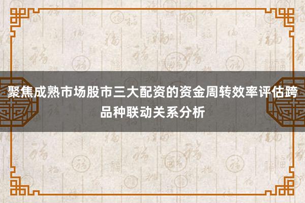 聚焦成熟市场股市三大配资的资金周转效率评估跨品种联动关系分析